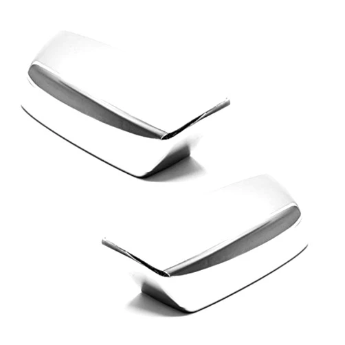 S SIZVER Sizver Chrome Door Mirror Cover For 2014-2018 Chevy Silverado 1500 ^Top Half^
