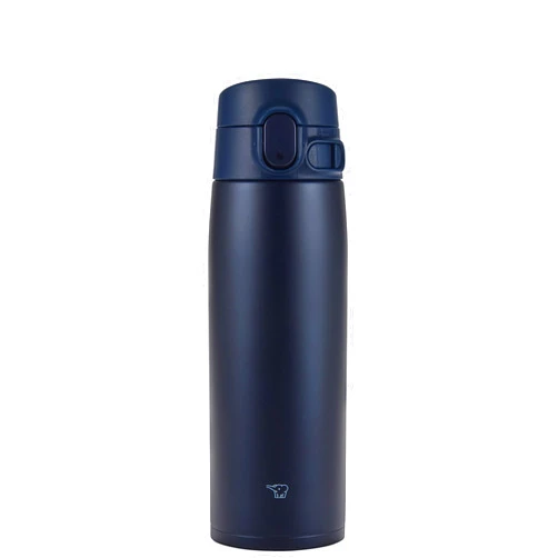 Zojirushi SM-VA60-AD Water Bottle, One-Touch Stainless Steel Mug, Seamless, 20.3 fl oz (600 ml), Navy