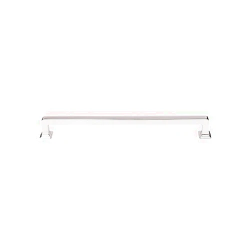 Top_Knobs Ascendra Pull Color Polished Nickel 5 1/16” Length Transcend Coll Contemporary Transitional Bar Handle Decorative Kitchen Bath Cabinet Hardware Dresser Bathroom Metal Interior Home