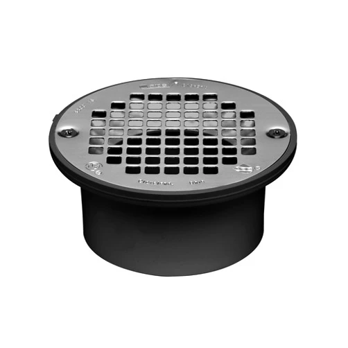 Oatey 43582 General Purpose Floor Drain, 4 Inch, Black