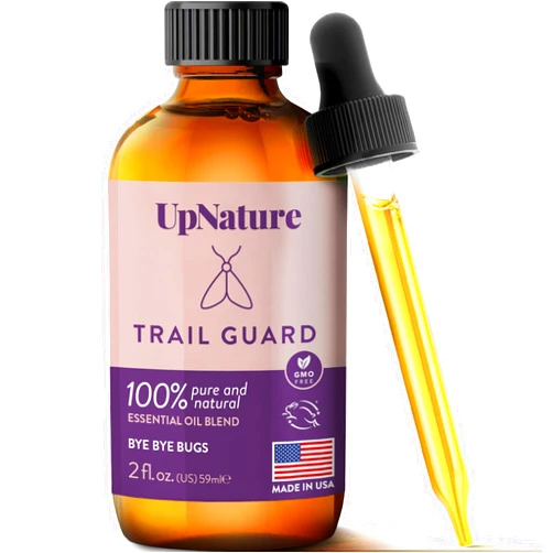 UpNature Trail Guard Essential Oil Blend 2oz - Outdoor & Camping Essentials - Keeps Mosquitoes, Bugs & Insects Away Naturally with Eucalyptus Essential Oil, Ylang