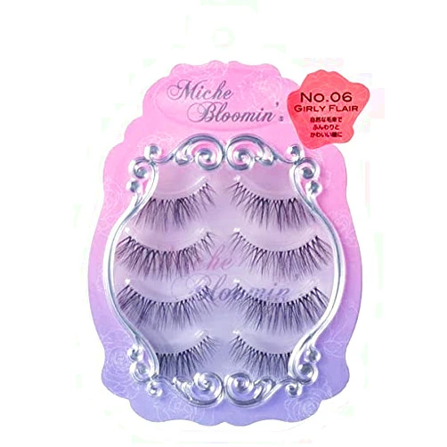 Miche Bloomin' 3D Eyelashes No. 06 Girly Flair 4 Pairs, 4 Pair (Pack of 1)