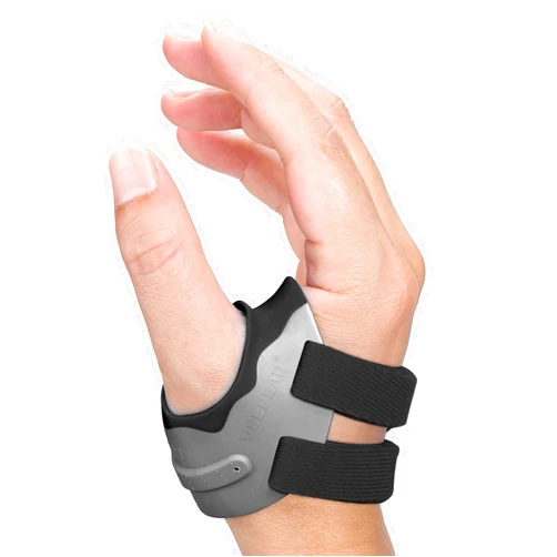 Velpeau CMC Joint Thumb Arthritis Support Brace - Soft & Hard Plastic Compose - with Thumb Compression Sleeve, Stabilizes Thumb CMC Joint Without Limiting Hand Function (Black, Right - Medium)