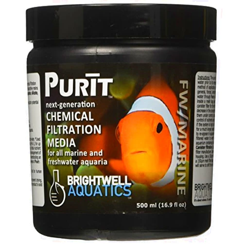 Deepwater Aquatics Distribution Brightwell Aquatics Purit Chemical Filtration Media for Marine and Freshwater Aquaria, 500 mL by Brightwell Aquatics