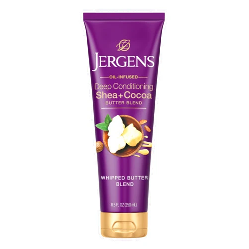 Jergens Shea + Cocoa Butter Body Lotion for Dry Skin, Deep Conditioning Moisturizer, with Vitamins E & B3, 8.5 oz