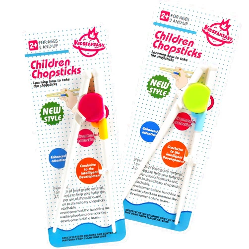 Kidsfantasy Kids Chopsticks, 2 Pairs Kids Training Chopsticks Reusable Toddler Chopsticks for Baby Children
