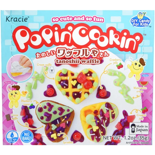 Popin' Cookin' Kracie Popin' Cookin' Diy Candy for Kids, Waffle Kit, 1.2 Ounce