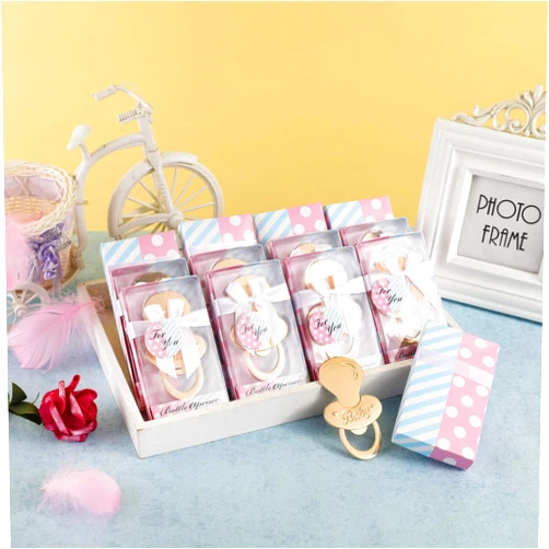 Yuokwer 24 Pack Bottle Opener Gender Reveal Party Favor for Guest,Boy or Girl Gender Reveal Party Decorations, Baby Shower Favors, Gender Reveal Party Souvenir Supplies (Blue and Pink, 24)
