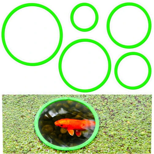 SANJHFF 5 Pcs Aquarium Floating Plant Corral,5 Sizes of Aquarium Floating Plant Ring, Aquarium Feeding Ring for Intercepts Floating Plants, Fish Feeding Ring.