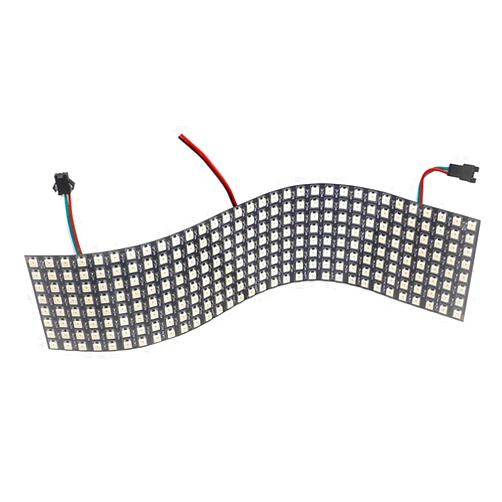 MIELEU 5050 Full-Color Flexible LED Display 8 * 8/8 * 32/16 * 16 Colorful Pixel Screen programmable Bending Matrix