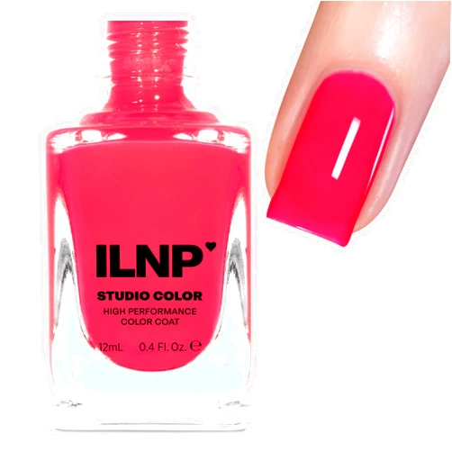 ILNP Cosmetics, Inc. ILNP Malibu - Raspberry Jelly Nail Polish, Studio Color High Performance