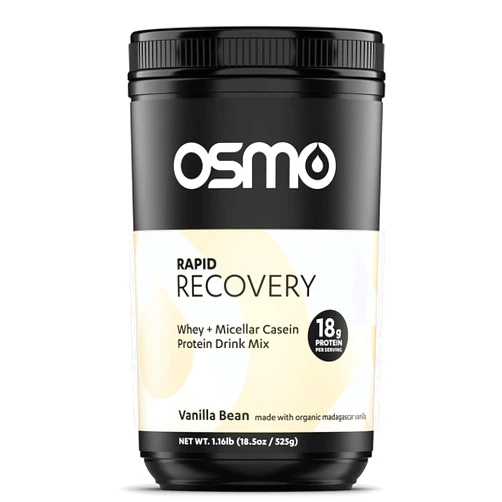 Osmo Nutrition Rapid Recovery Mix | Whey Isolate & Micellar Casein Powdered Drink | Accelerates Glycogen Restoration | Enables Muscle Repair | Vanilla | All Natural Ingredients | 14 Servings