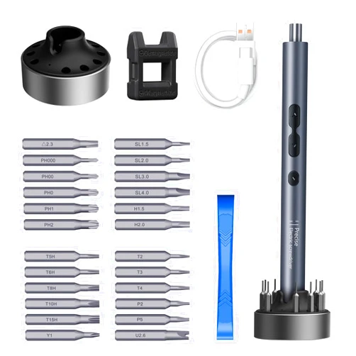 ZZR SEVEN Screwdriver Set, Electric Screwdriver, Precision Screwdriver Set, Repair Tools with USB Charge, Fix Phone Laptop Toys Watch Camera (29 in 1 882037)