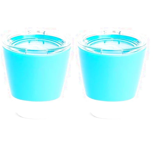 Munchkin® Splash™ Open Toddler Cup with Training Lid, 7 Ounce, Blue (Pack of 2)