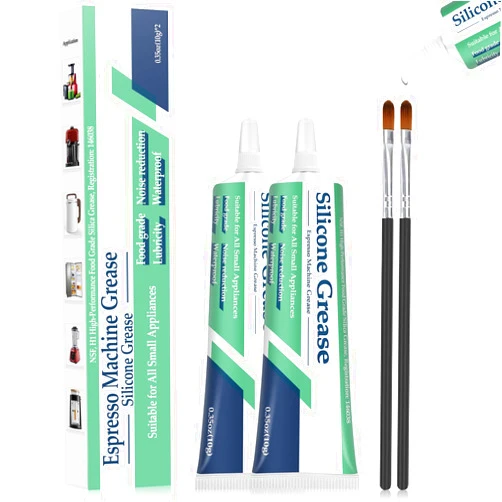 Addurden Espresso Machine Grease 2 pack, Food Grade Silicone Grease Lubricant Care and Maintenance Kit for All Coffee Machines, Reduced Friction and Noise, Food Grade Grease for Food Equipment