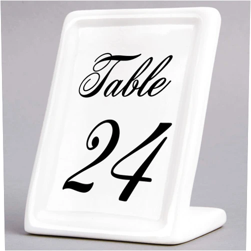 Sean Raine Designs Elegant Wedding Table Numbers