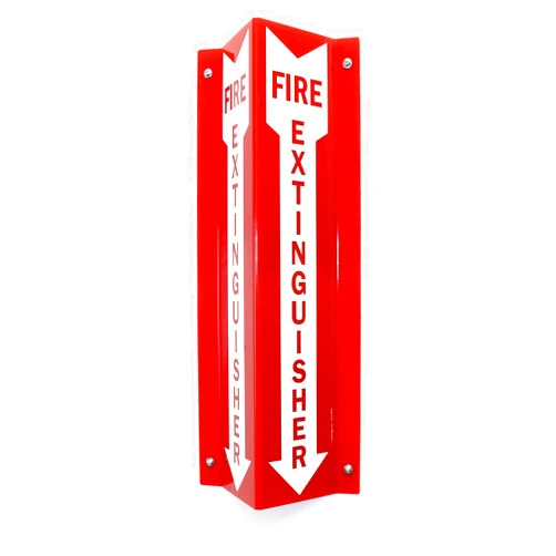 SmartSign “Fire Extinguisher” Projecting Sign, Fire Extinguisher with Arrow | 4
