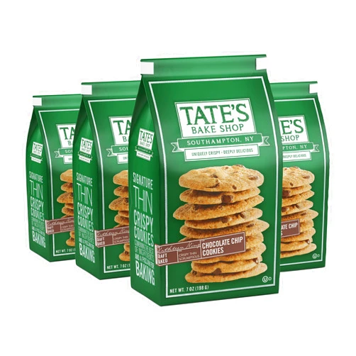 Tate's Bake Shop Chocolate Chip Cookies, 4 - 7 oz Bags