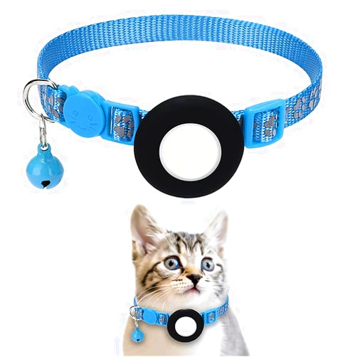 Starmay Cat Breakaway Collar with Airtag Holder: Because Your Cat's Comforts is Precious (Blue)