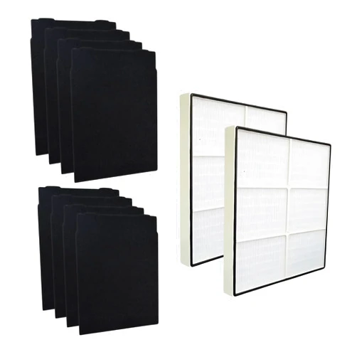 Nispira Filter Replacement for Sears Kenmore Air Purifier 83375, 83376, 83200, 83202 (Progressive 335), 83230, 83354, 83355 & 295 Series, True HEPA with Activated Carbon Pre Filter 2 Sets