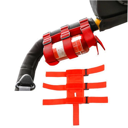 Voodonala Adjustable Roll Bar Fire Extinguisher Mount Holder 3 lb for Jeep Wrangler Unlimited CJ YJ LJ TJ JK JKU JL JLU 4XE,Red