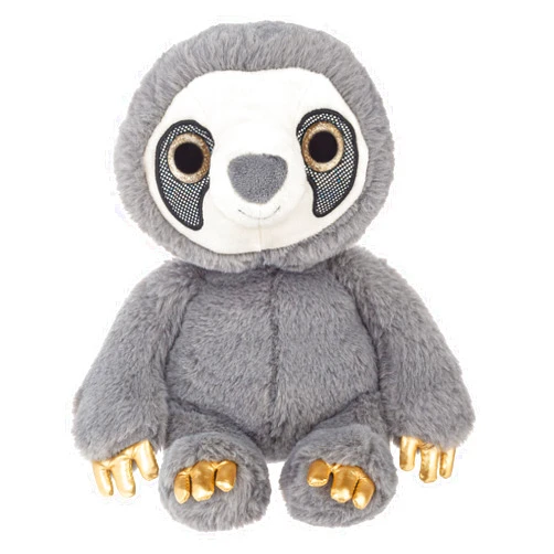Webkinz 9 inch Sloth Plush, Premium Stuffed Toy Animal, Grey