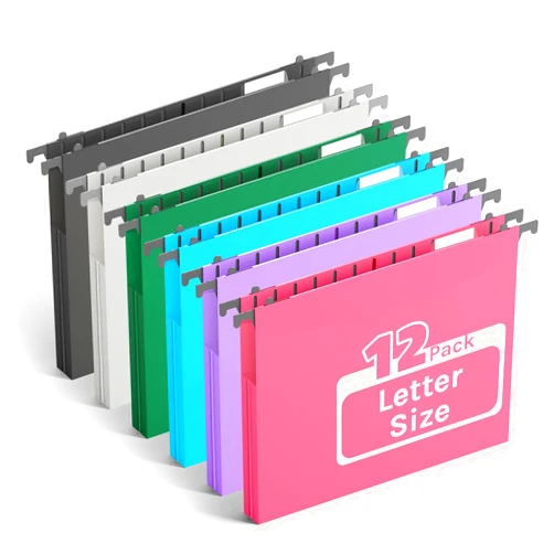 Ansook Extra Capacity Plastic Hanging File Folders,1