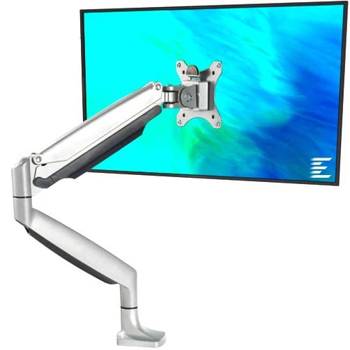 EleTab Single Monitor Arm Stand Full Motion Height Adjustable Monitor Desk Mount Fits for Computer Screen 13 to 34 inches, Hold up to 19.8 lbs