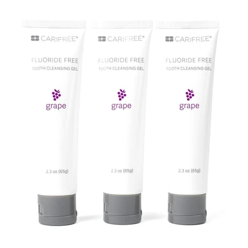 CariFree Fluoride Free Gel (Grape): Nano Hydroxyapatite Toothpaste, Neutralizes pH, Freshens Breath and Moistens Mouth, Dentist Recommended