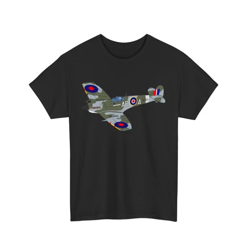 GENERIC Spitfire T-Shirt - Vintage Aviation Graphic Tee, Airplane Enthusiast Gift, Pilot Shirt, Aircraft Lover Top, Retro Plane