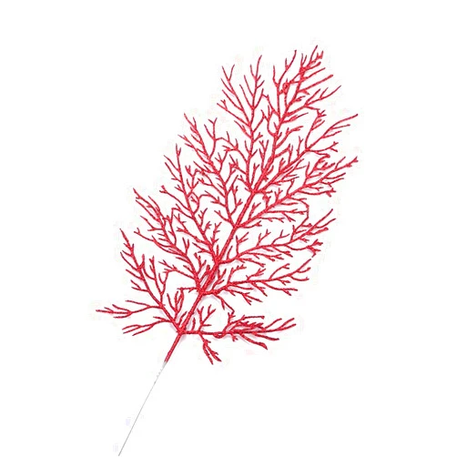 Sewawe TRRAPLE 10Pcs Artificial Glitter Leaves, Christmas Glitter Leaves Decorations Flashing Christmas Tree Decorative Leaves for Holiday DIY Decorations Supplies