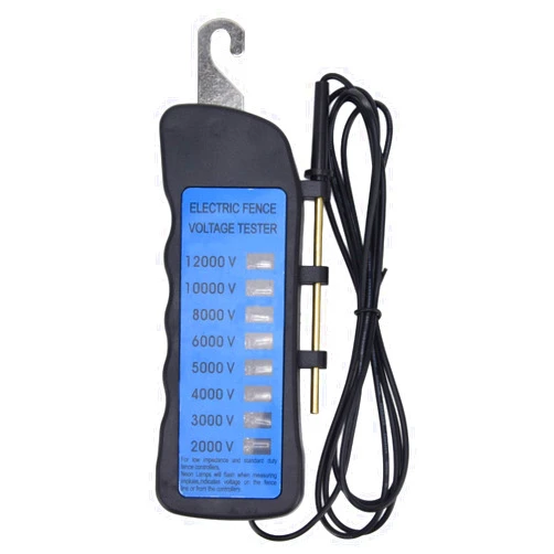 Leopacat Voltage Tester, Electrical Tester, Circuit Breaker Finder Digital Fence Fault Finder, 8 Light Indicator Neon Lights Farms Home Gardens Flash 12KV Cattle Farm for Enclosures of Sheep