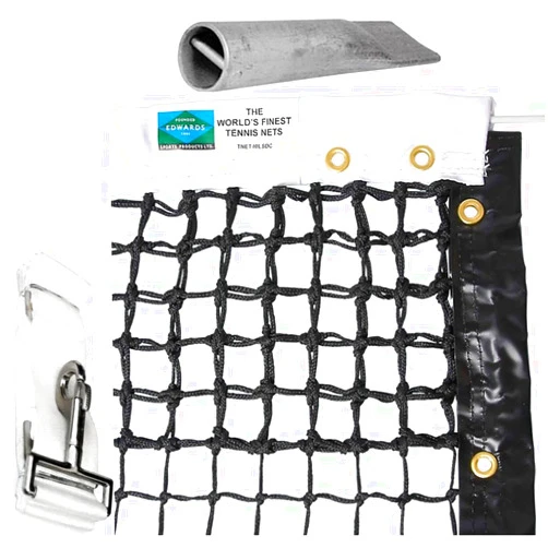 Do It Tennis Edwards 42' Tennis Net w Center Strap & Pipe Anchor Included - Court Equipment Package