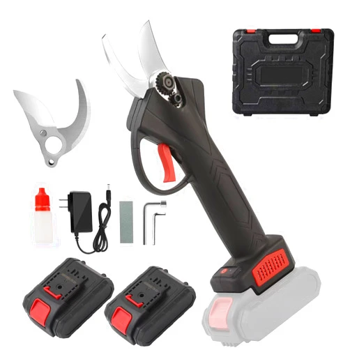 ANCKNE Electric Pruning Shears Cordless for Gardening,Cordless Pruning Shears with 2 Pack 21V Rechargeable Batteries powered Pruner, 30mm (1.2in) Cutting Diameter