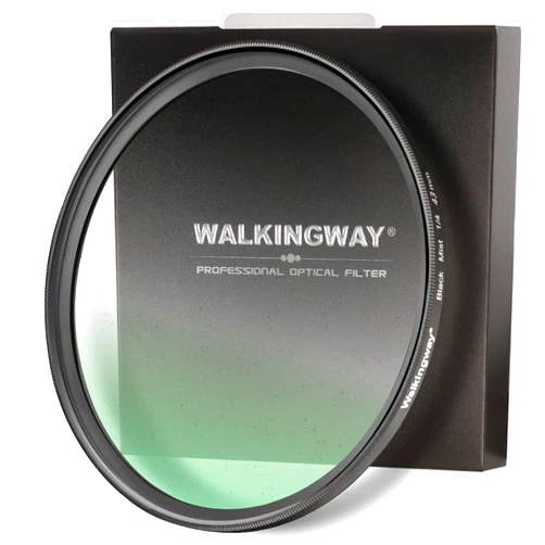 Walking Way 1/4 Black Pro Mist Diffusion Filter 43mm Soft Focus Lens Filter Circular Diffuser Filter Soft Glow Dream Cinematic Dreamy Hazy Diffuser for Portrait/Vlog/Photography/Video