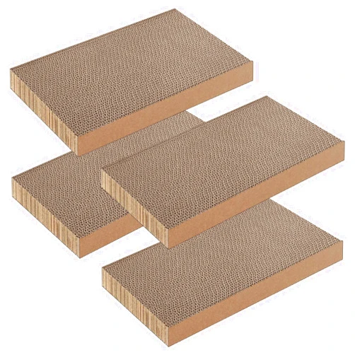 YULOYI 4 Packs Cat Scratcher, Cat Scratching Board for Indoor Cats and Kitten, Large Size Cat Scratching Pad, Durable&Premium Recyclable Cardboard Cat Scratcher
