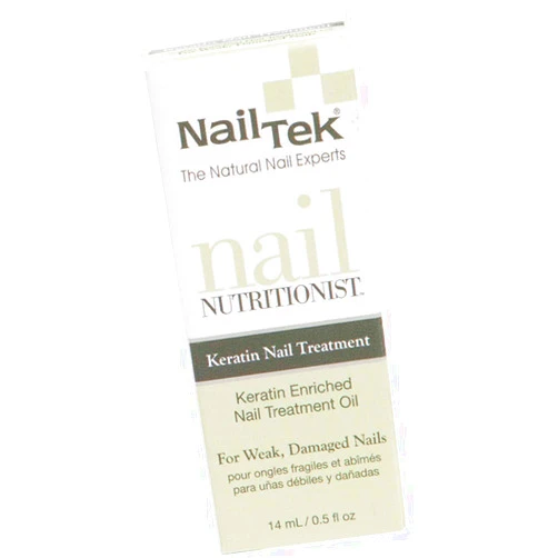 Nail Tek Nail Nutritionist, Keratin Enriched Nail Treatment Oil for Weak and Damaged Nails, 0.5 oz, 1-Pack