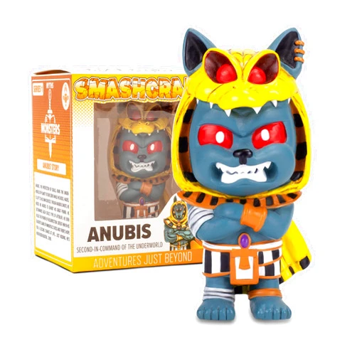 SMASHCRAFT Anubis Goldenrod Yellow 4 inch Painted Resin Boxed Collectible Figurine