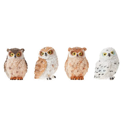 George S. Chen Imports SS-G-54281 Imports Owl Figurines (Set of 4), 2
