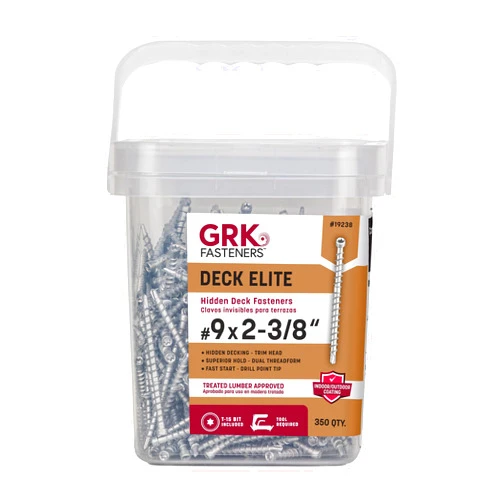 ITW BRANDS GRK 19238 AnglePro Hidden Deck Fastener #9 x 2-3/8 350CT