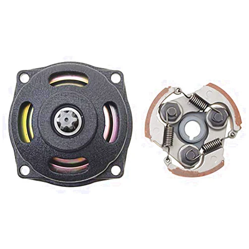 GOOFIT Small 25H 6 Tooth Drum Gear Box Drum Clutch Pad kit with Groove for 2 Stroke 47cc 49cc Engine Mini Dirt Kids Pocket Bike Dirt Bike ATV