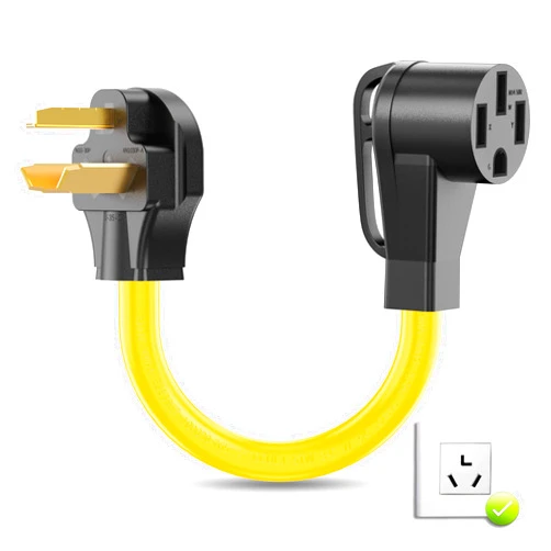YOMILINK NEMA 10-30P to 14-50R EV Charger Adapter Cord, Compatible with EV, 30 Amp Dryer to 50 Amp EV, for Level 2 Charging, ETL Listed, 100% Pure Copper