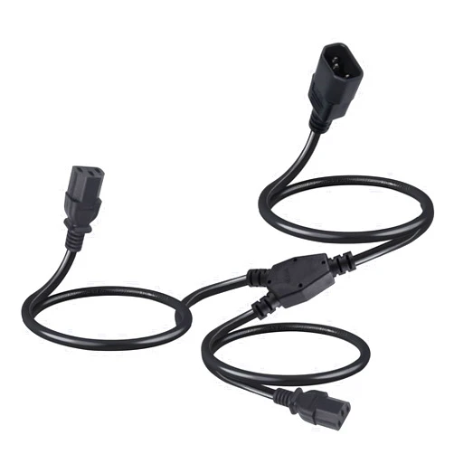 Wininks C14 to 2 X C13 Y Splitter Power Cord, 3FT IEC 320 C14 Male to Dual IEC 320 C13 Female Splitter 2 Ways PDU UPS Extension Power Cord 250V/13A