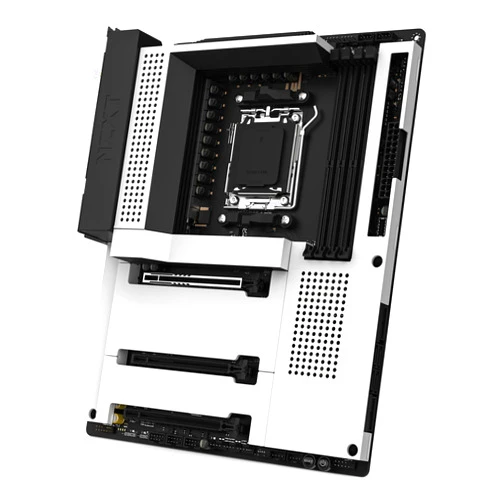 NZXT N7 B650E - AMD B650 Chipset - Supports AMD Ryzen 9000 8000 & 7000 Series CPUs (Socket AM5) - ATX Gaming Motherboard - Integrated Rear I/O Shield - DDR5 - Wi-Fi 6E - White