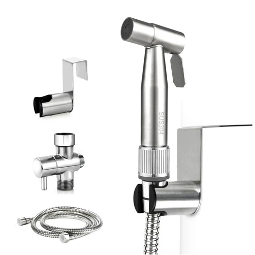 Blissland Bidet Sprayer for Toilet with Adjustable Water Pressure, Handheld Bidet Sprayer Kit, Bidet Sprayer Set- Stainless Steel