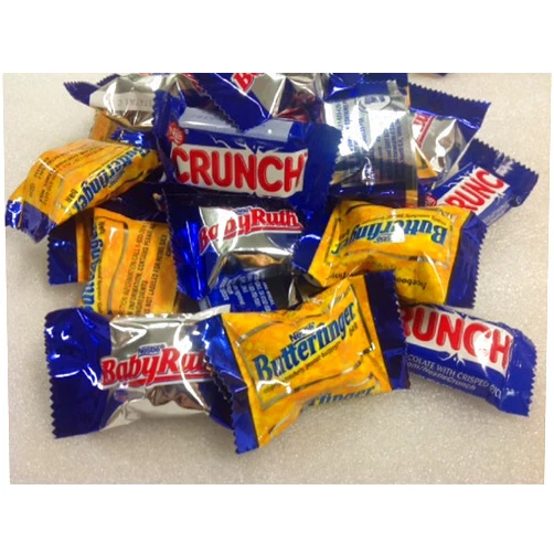 Nestle Chocolate Miniatures 5 pounds bulk Crunch Bar Baby Ruth Butterfinger