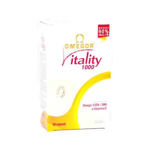 OMEGOR Vitality 1000 - New with 90% Omega-3 TG! 5* IFOS Certified Since 2006. EPA 535mg and DHA 268mg per Pearl. Min. 90% Triglycerides and Molecular Distillation 60cps