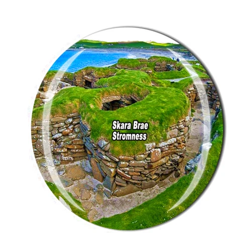 Tianfulai Skara Brae Stromness Scotland UK Fridge Magnet Tourist Souvenir Gift Collection Refrigerator Crystal Magnetic Sticker