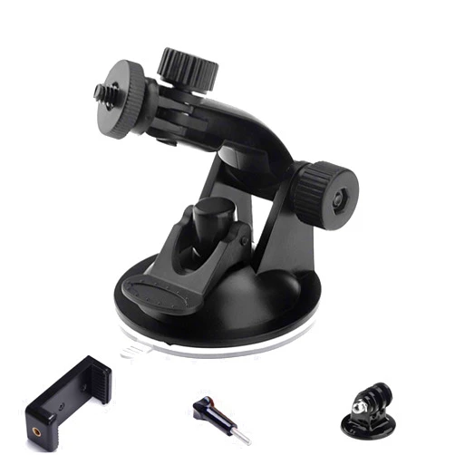 Yoogeer Car Suction Cup Windshield Mount Holder Bracket for Gopro Hero / SJCAM Insta360 DJI Osmo Sony Xiaoyi Action Camera/ iPhone 14 13 12 11 Pro Max X XS / Samsung Nokia LG Sony Cellphone