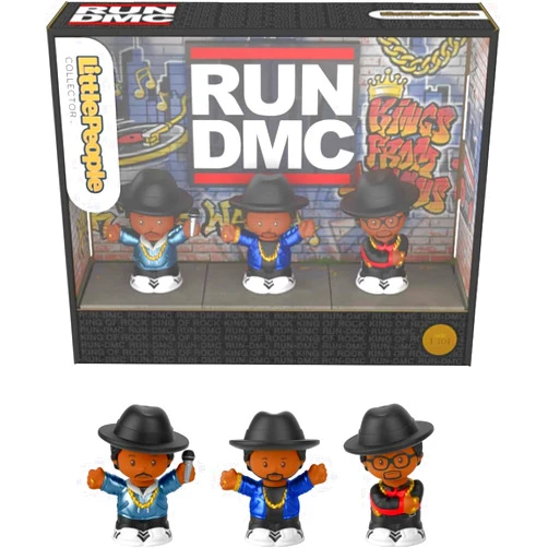 Little People Collector Run DMC, set of 3 figures styled like the iconic hip hop group for fans ages 1-101